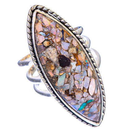 Large Brecciated Ethiopian Opal Ring Size 5.75 (925 Sterling Silver) R142745
