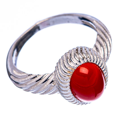 Red Onyx Ring Size 7 (925 Sterling Silver) R146149