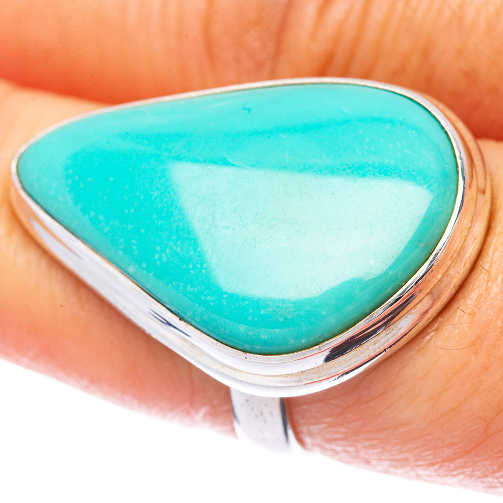 Rare Kingman Turquoise Ring Size 7.25 (925 Sterling Silver) R1618