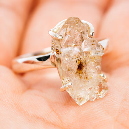Petroleum Quartz Ring Size 9.5 (.925 Sterling Silver)