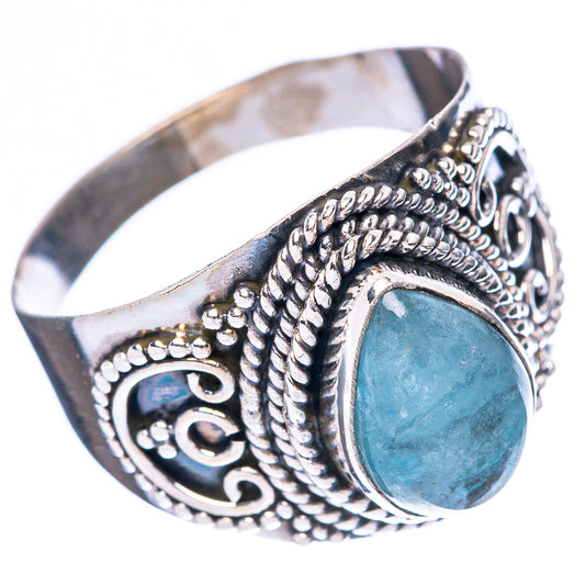 Aquamarine Ring Size 7.5 (925 Sterling Silver) R4006
