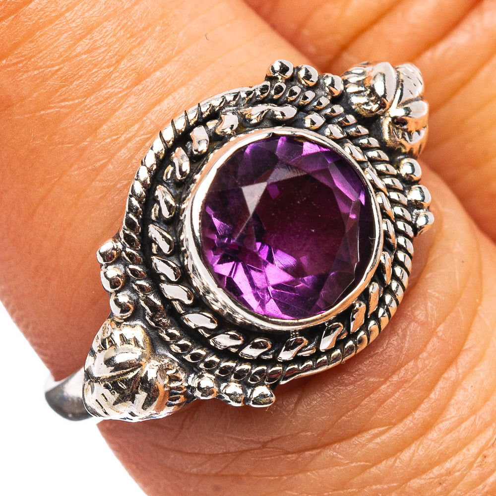 Amethyst Ring Size 7.25 (.925 Sterling Silver)