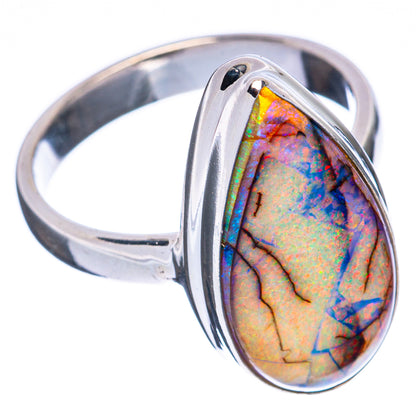 Rare Sterling Opal Ring Size 7.25 (925 Sterling Silver) R3037