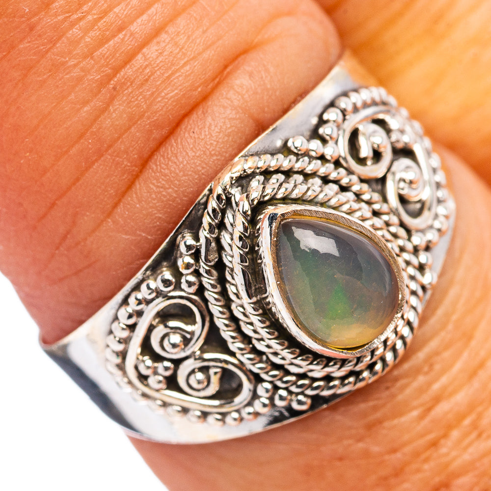 Ethiopian Opal Ring Size 8.25 (.925 Sterling Silver)