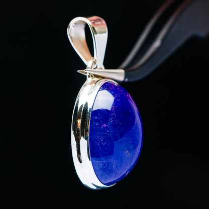 26ct Premium Tanzanite Pendant 1 1/4" (.925 Sterling Silver)