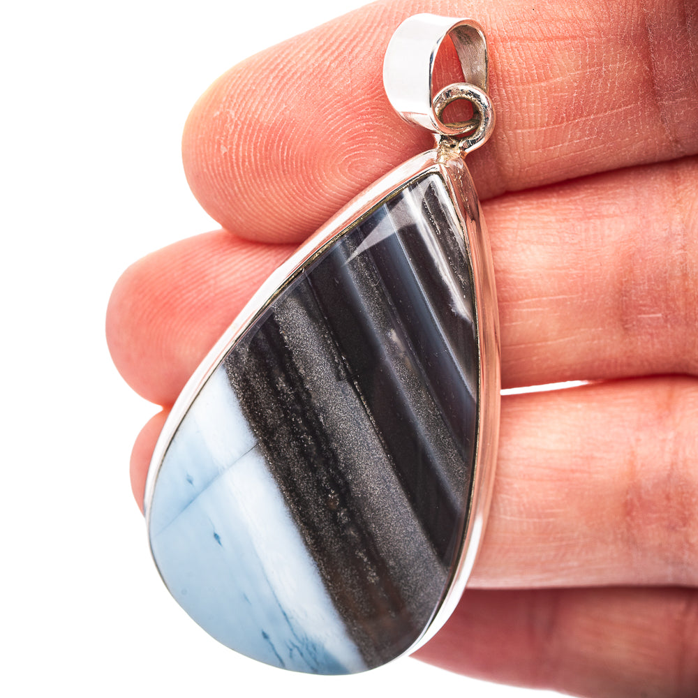 Premium Owyhee Opal Pendant 2 1/8" (.925 Sterling Silver)