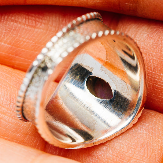 Rainbow Moonstone Cocktail Ring Size 6.25 (.925 Sterling Silver)