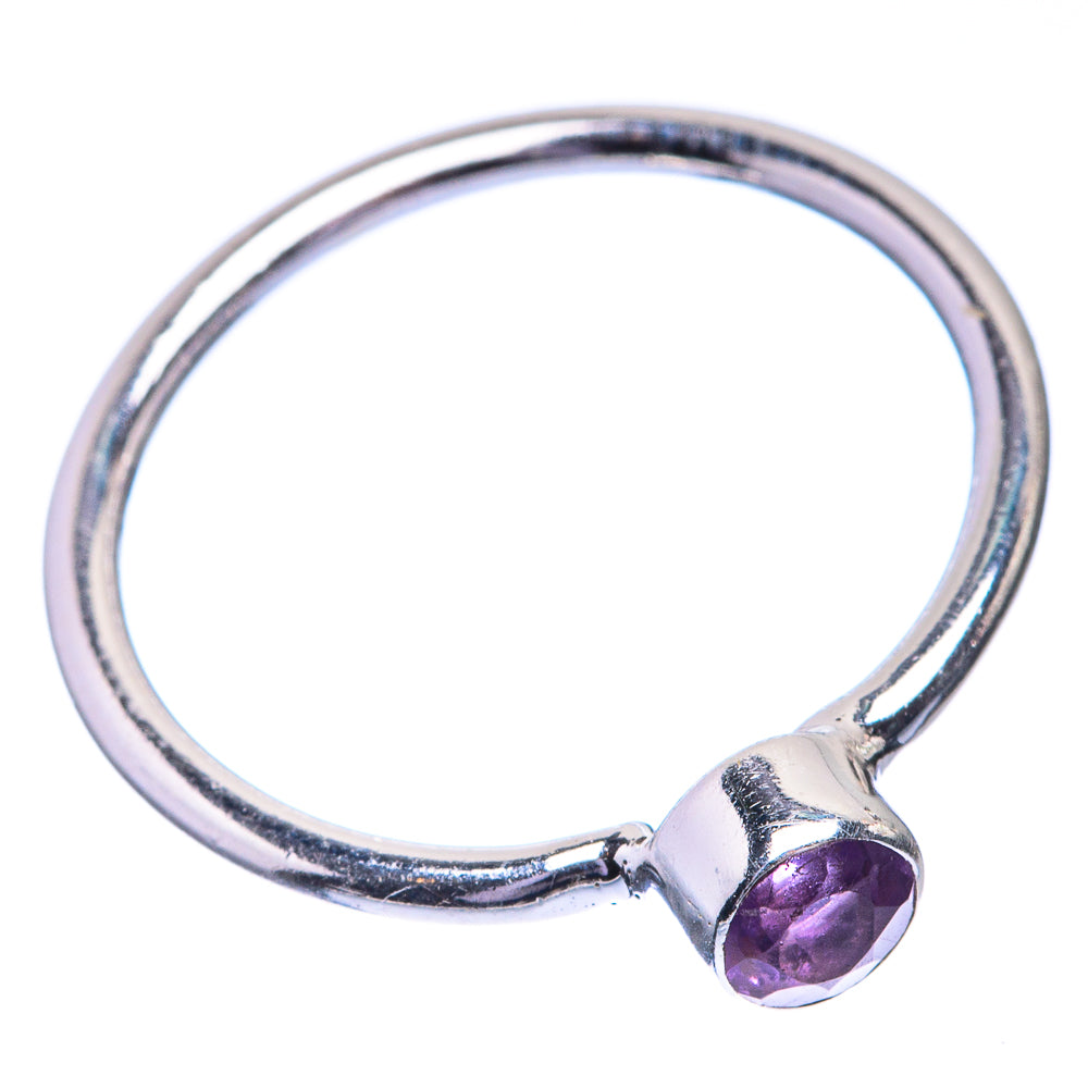 Faceted Amethyst Dainty Ring Size 6 (925 Sterling Silver) R142552