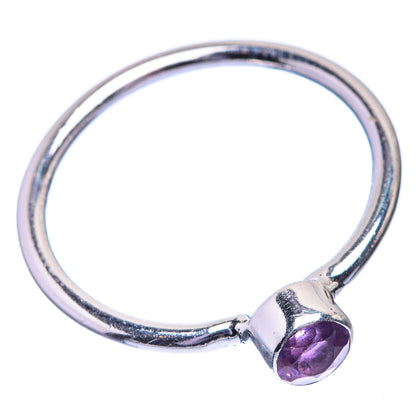 Faceted Amethyst Dainty Ring Size 6 (925 Sterling Silver) R142552