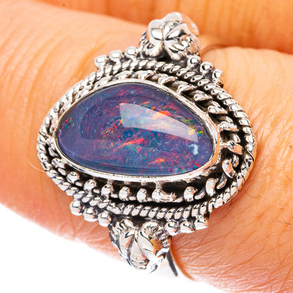 Rare Triplet Opal Ring Size 7.75 (925 Sterling Silver) R4397