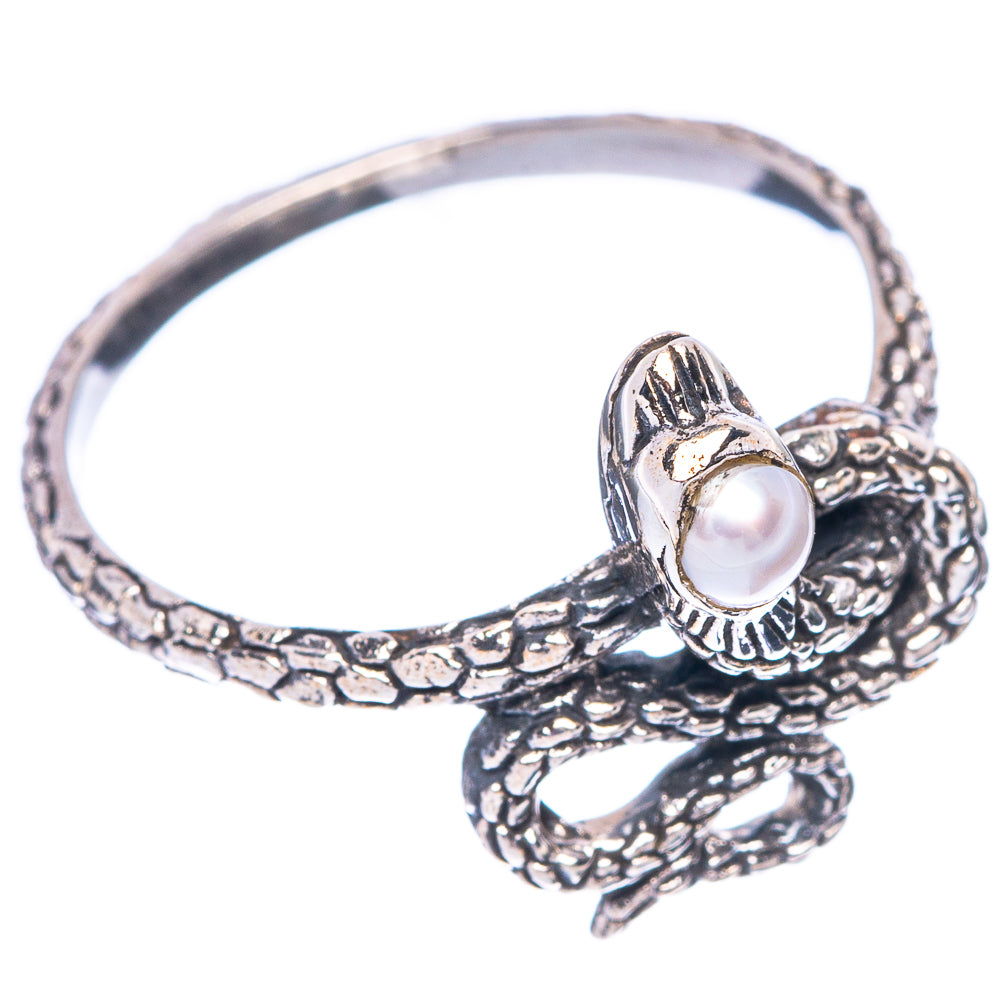 Rainbow Moonstone Snake 925 Sterling Silver Ring Size 7.75 (925 Sterling Silver) R5473