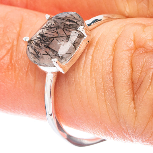 Value Tourmalinated Quartz Ring Size 7 (925 Sterling Silver) R7524