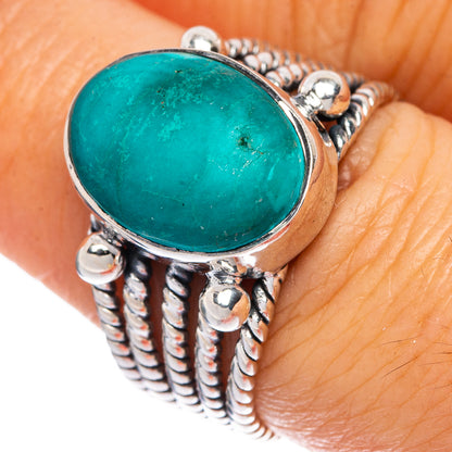 Tibetan Turquoise Ring Size 7.25 (925 Sterling Silver) R1270