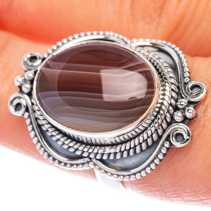 Botswana Agate Ring Size 6.75 (925 Sterling Silver) R144769