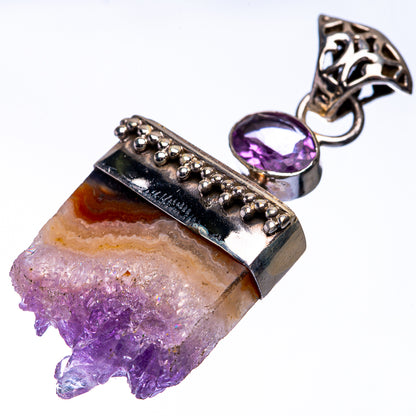 Amethyst Stalactite, Amethyst Pendant 1 7/8" (925 Sterling Silver) P38715