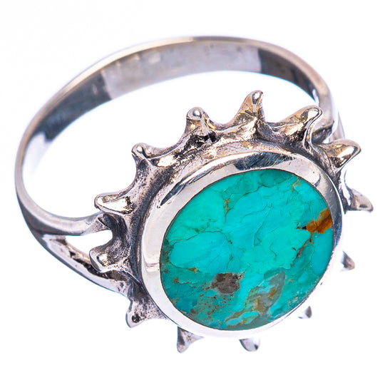 Rare Arizona Turquoise Ring Size 7.5 (925 Sterling Silver) R4460