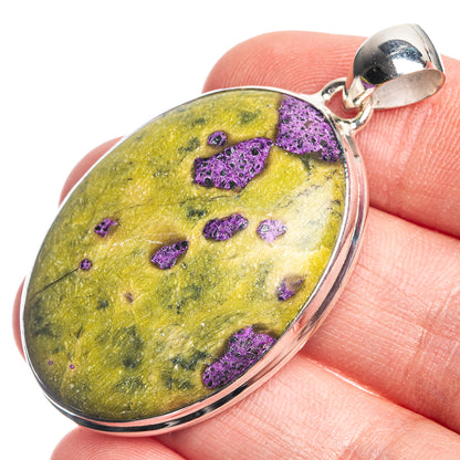 Atlantisite 925 Sterling Silver Pendant 1 7/8"