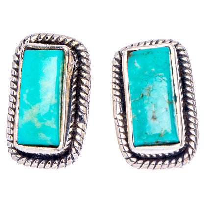 Rare Nevada Turquoise Earrings 5/8" (.925 Sterling Silver)