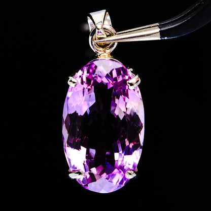 Premium Brazilian Amethyst Pendant 1 1/4" (.925 Sterling Silver)