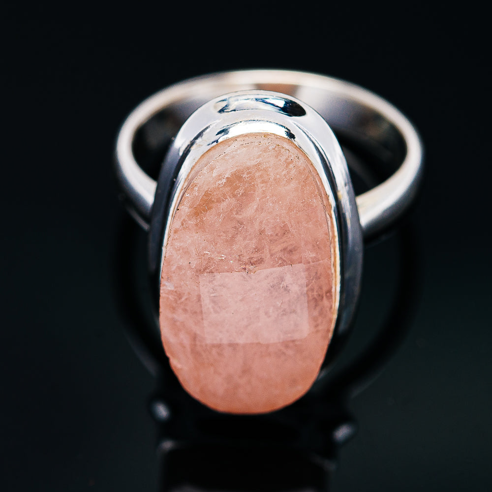 Faceted Kunzite Ring Size 6.75 (.925 Sterling Silver)