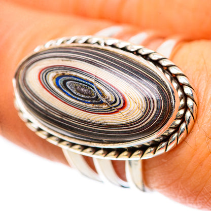 Fordite 925 Sterling Silver Ring Size 6.5 (925 Sterling Silver) RING139409