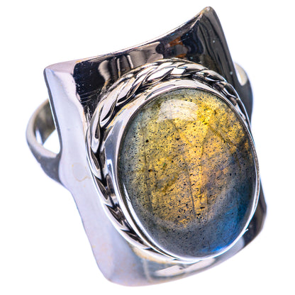 Labradorite Ring Size 9 (925 Sterling Silver) R141340