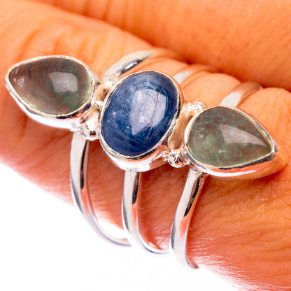 Kyanite, Blue Fluorite 925 Sterling Silver Ring Size 9.25 (925 Sterling Silver) RING140306