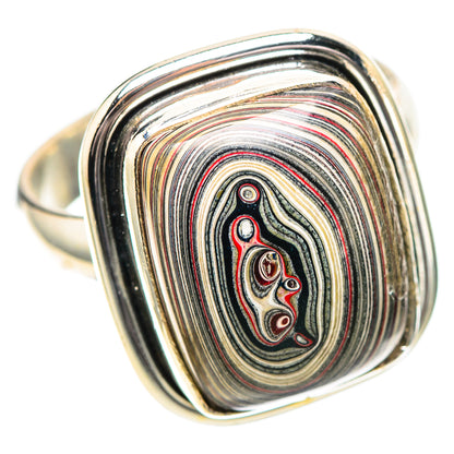Fordite Ring Size 7.5 (925 Sterling Silver) RING138946