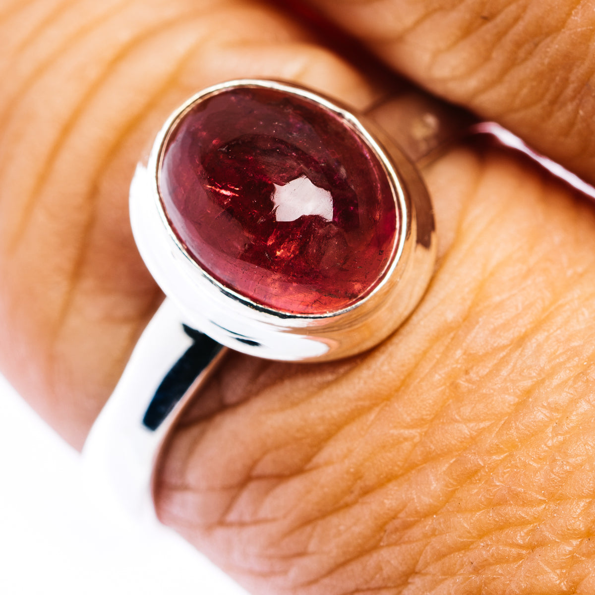 Premium Pink Tourmaline Ring Size 9.75 (.925 Sterling Silver)