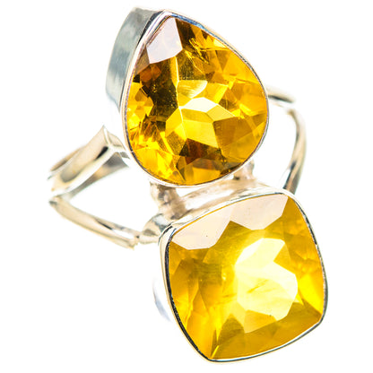 Large Faceted Citrine Ring Size 10.25 (925 Sterling Silver) RING138660