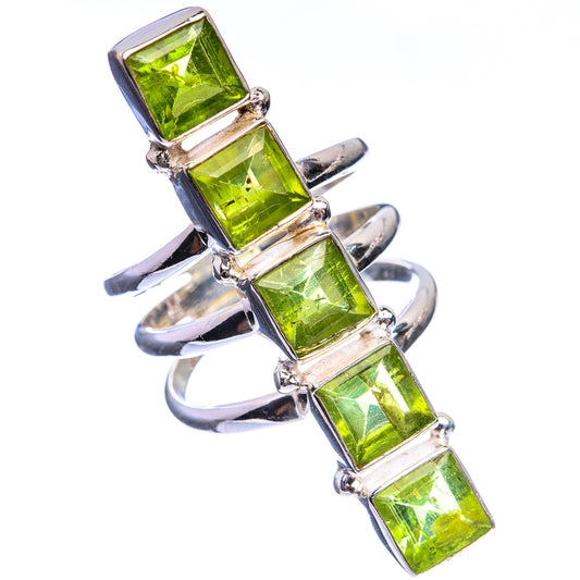 Large Peridot Ring Size 7 (925 Sterling Silver) R143056
