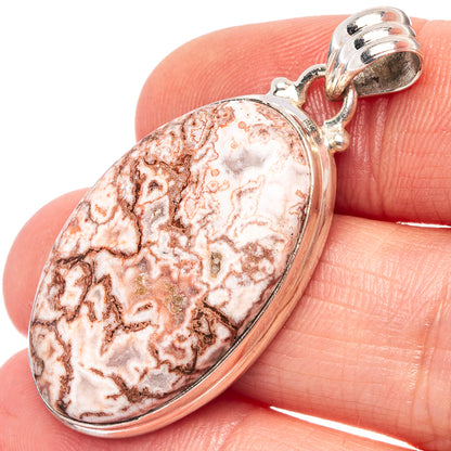 Rosetta Stone Jasper Pendant 1 5/8" (.925 Sterling Silver)
