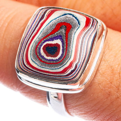Fordite Ring Size 8.75 (925 Sterling Silver) R144133
