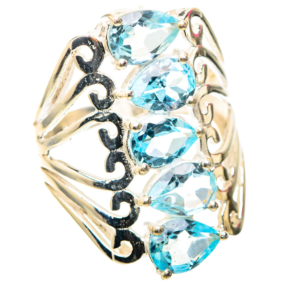 Blue Topaz Ring Size 6.75 (925 Sterling Silver) RING138403