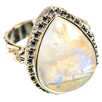 Signature Rainbow Moonstone Ring Size 9 (925 Sterling Silver) RING138133