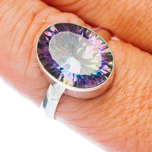 Premium Mystic Topaz Ring Size 10 (.925 Sterling Silver)