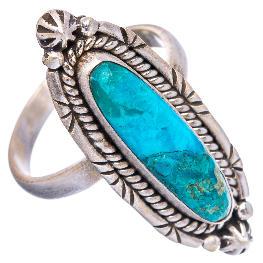 Mohave Turquoise Ring Size 7 Adjustable (.925 Sterling Silver)