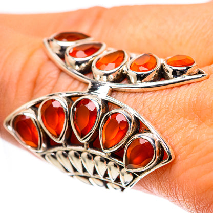 Large Carnelian Ring Size 8.75 (925 Sterling Silver) RING138917