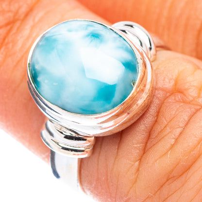 Rare Larimar Ring Size 5.75 (.925 Sterling Silver)