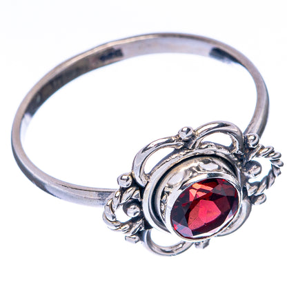 Garnet Dainty Ring Size 9 (925 Sterling Silver) R145054