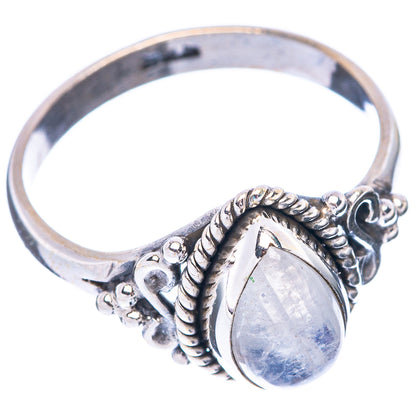 Rainbow Moonstone Ring Size 7 (925 Sterling Silver) R5605