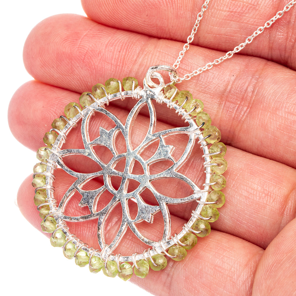 Peridot Necklace 18" (925 Sterling Silver) N90084