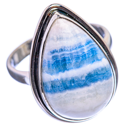 Blue Scheelite Ring Size 10 (925 Sterling Silver) R142839