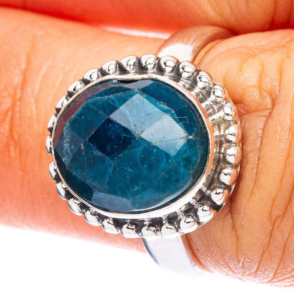 Rare Apatite Ring Size 6 (925 Sterling Silver) R6810