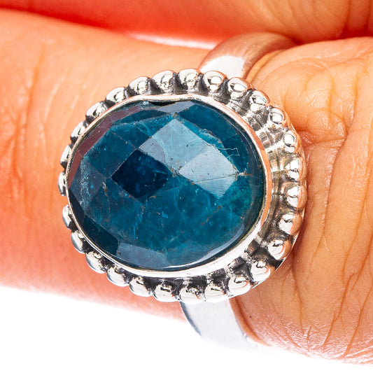 Rare Apatite Ring Size 6 (925 Sterling Silver) R6810