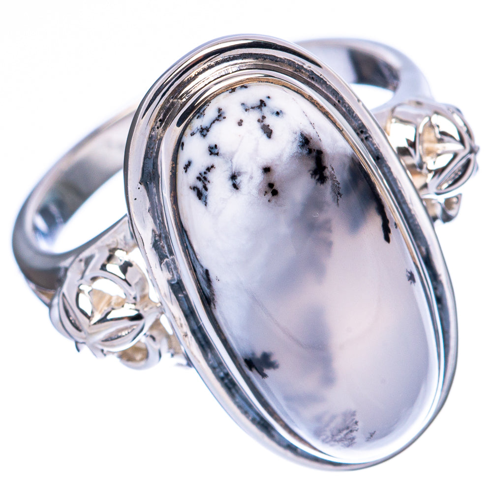 Premium Dendritic Opal 925 Sterling Silver Ring Size 8 Ana Co R3481