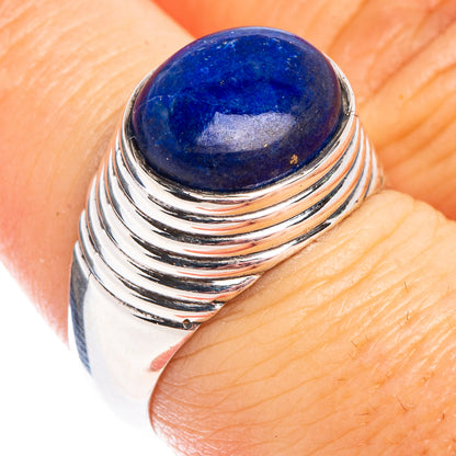 Lapis Lazuli Ring Size 7.25 (.925 Sterling Silver)