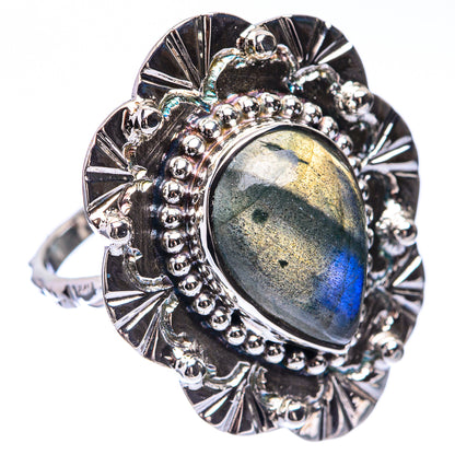 Premium Labradorite Ring Size 8 (925 Sterling Silver) R141834