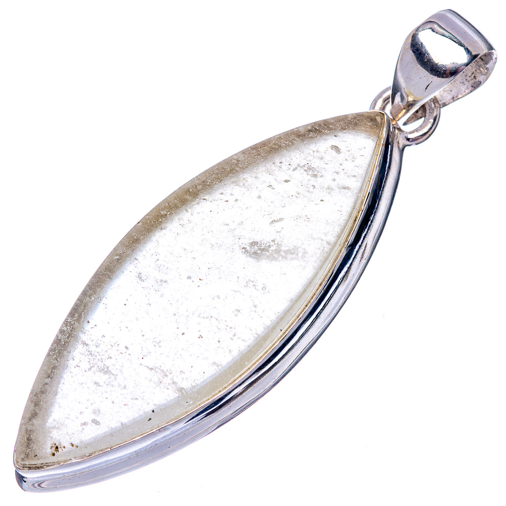 Rare Libyan Desert Glass 925 Sterling Silver Pendant 1 7/8" (925 Sterling Silver) P42609