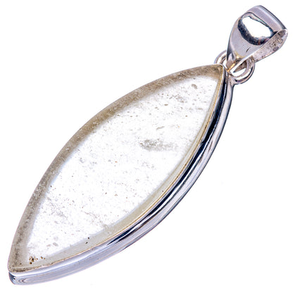 Rare Libyan Desert Glass 925 Sterling Silver Pendant 1 7/8" (925 Sterling Silver) P42609